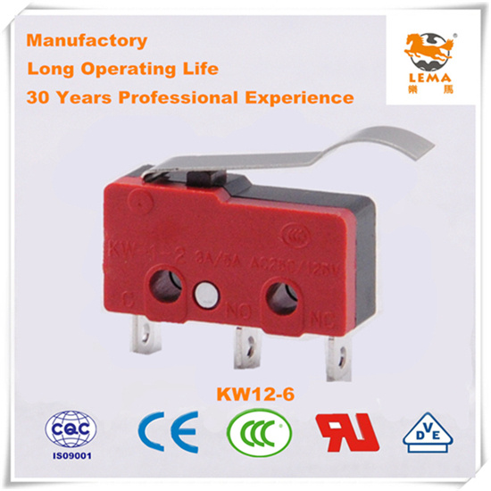 Lema Black and Red Kw12-6 Micro Switch