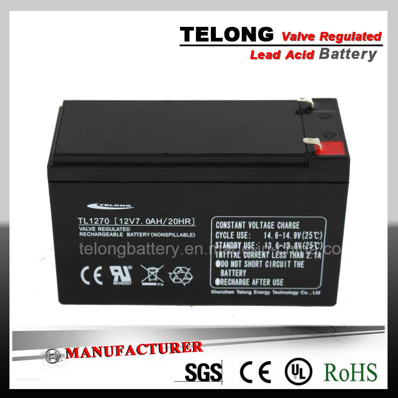 12V7ah Rechargeable Lead-Acid Battery for Security System