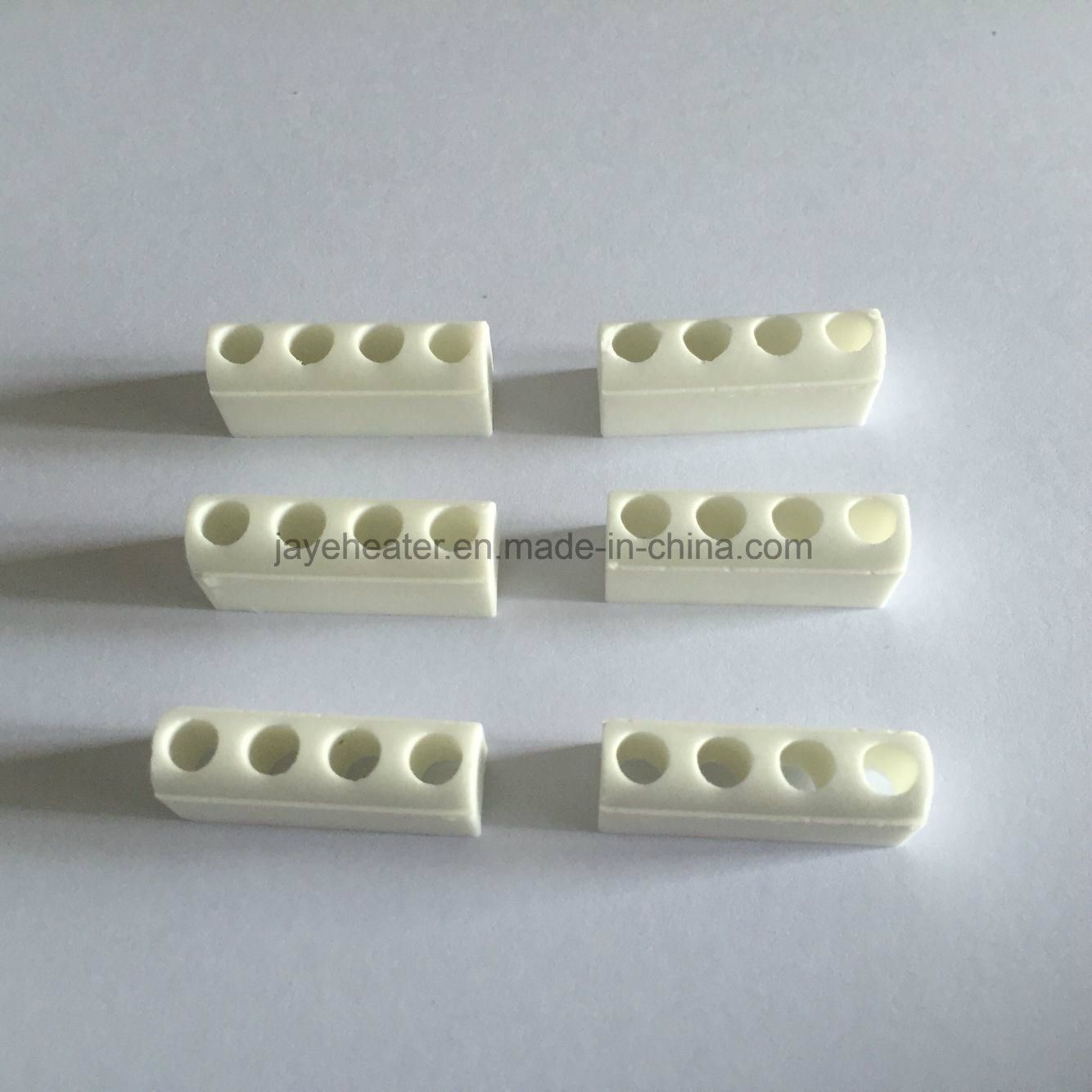 Steatite Ceramic Strip with 4 Holes