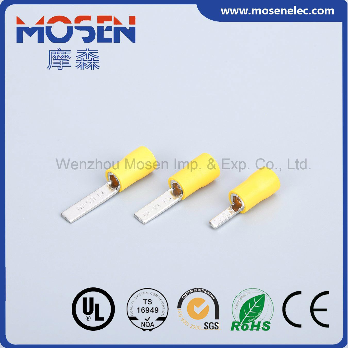 Dbv Type PVC Pre Insulated Flat Terminal Single Crimp