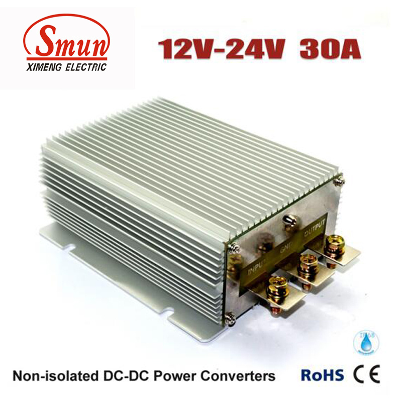 12V-24VDC 30A DC-DC Converter Car Power Supply with IP68 Waterproof