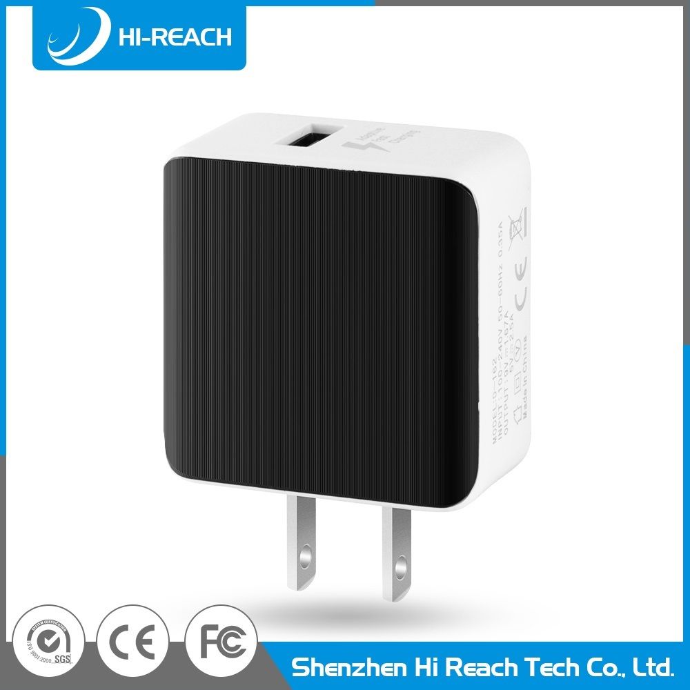 Custom Portable Travel Mobile Phone Single Port USB Charger