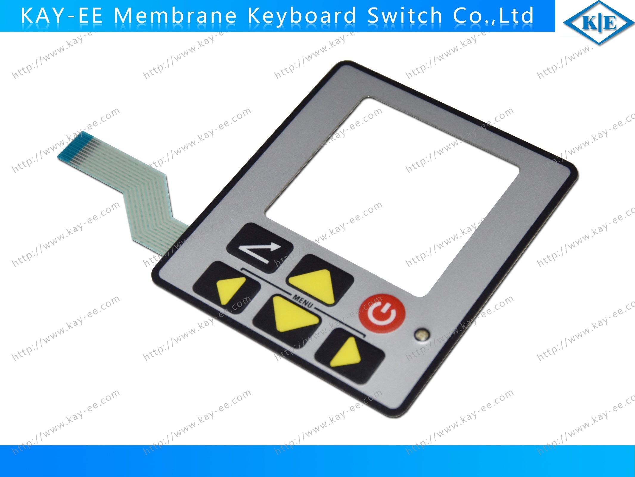 Transparent Window Bi-Colored LED Control Keypad with Plastic Bezel