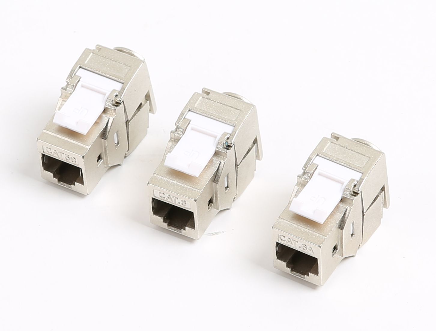 Tooless RJ45 Cat. 6A Keystone Jack 180 Degree