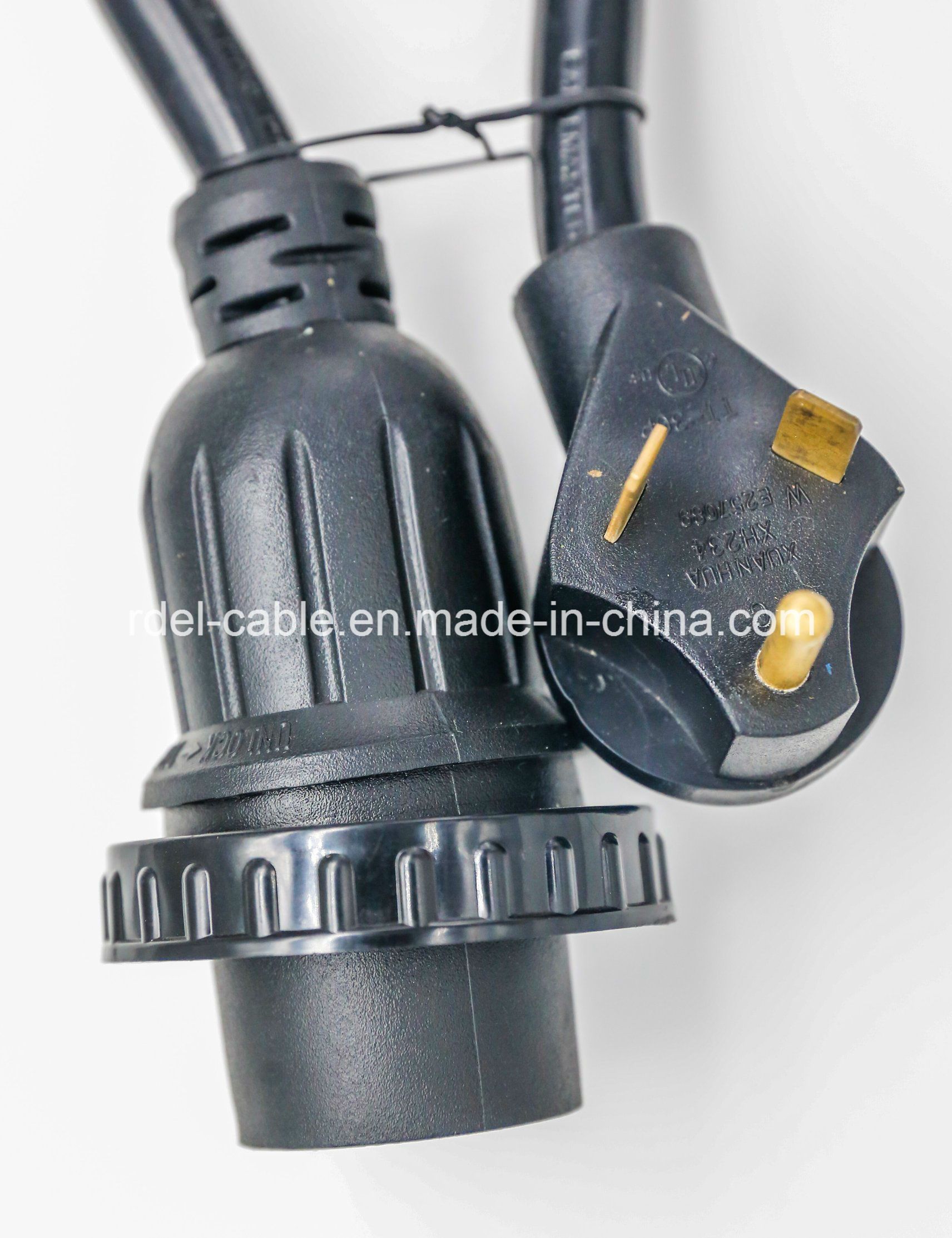 UL CSA Approval RV Cordset Dryer Range Power Cord Industrial Cable 30A with NEMA 10-30p Srdt Wire