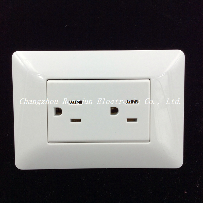 High Quality Us Style ABS Copper Material Wall Sockets (MA-06)