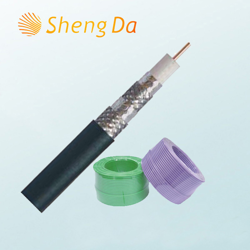 RG6 RF CATV Communication Coaxial Cable Quad Shield