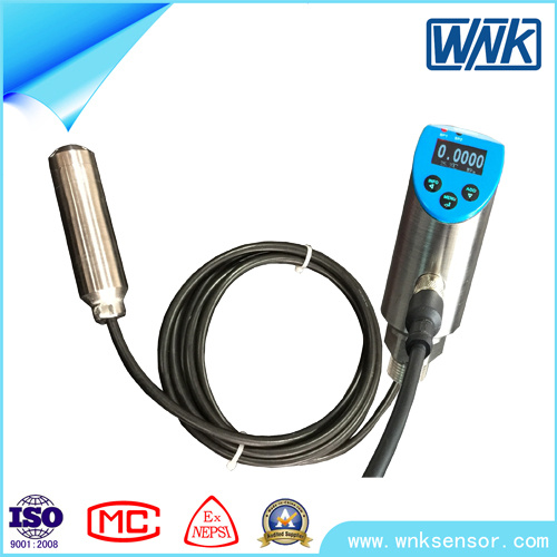 IP68 Submersible 4-20mA Analog Sst Liquid Level Sensor with Adjustable Switching