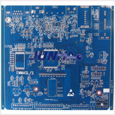 2 Layer Fr4 Double Side Enig PCB with Blue Mask