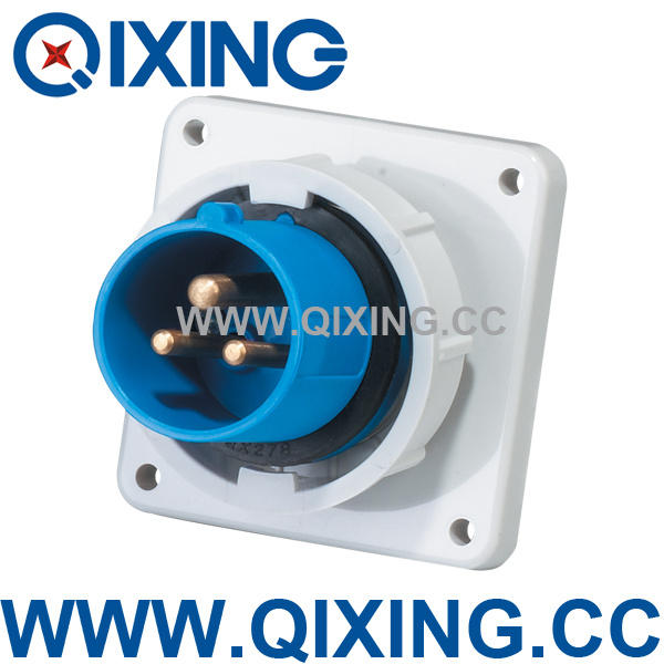 IP67 Panel Mounted Plug with CE CB Certification (QX3665)