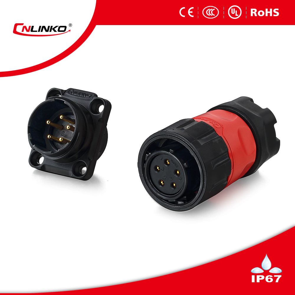 Ym20 5pin Waterproof Power Connector