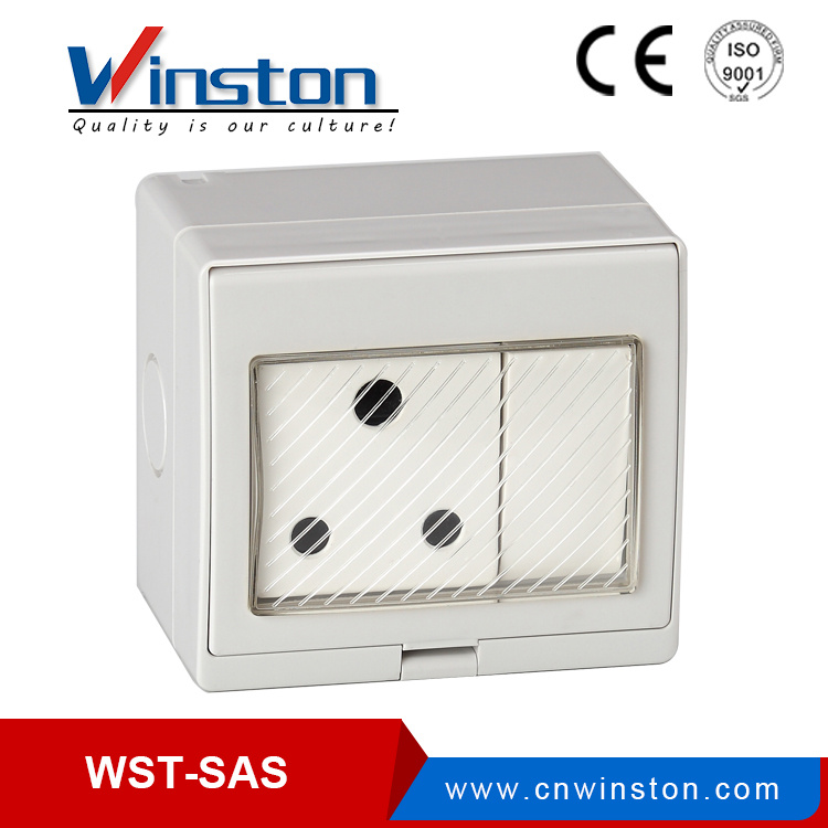 South Africa Type Wall Mounted IP55 Switch Socket