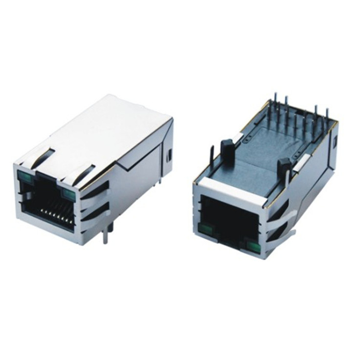 Gigabit LAN RJ45 Socket Magnetics Module Single Port with Transformer