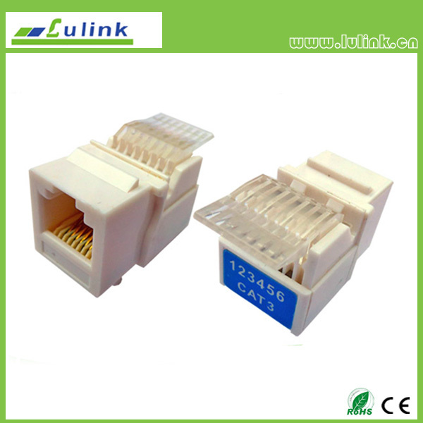 Cat3e 6p4c/6p6c Unshielded Rj12 Keystone Jack