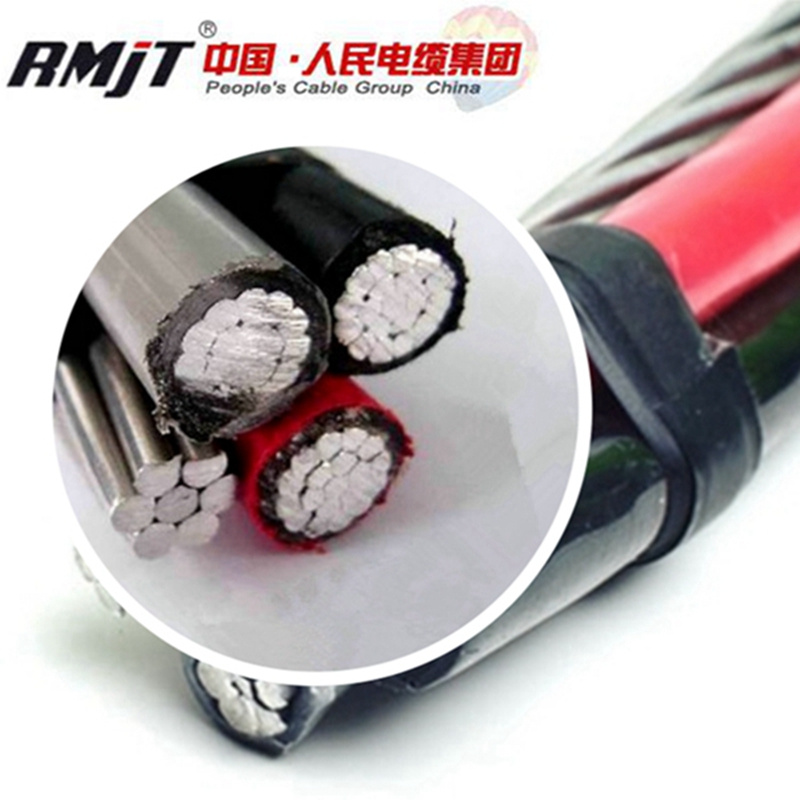 Quadruplex Service Drop ABC Cable with ACSR Neutral Messenger