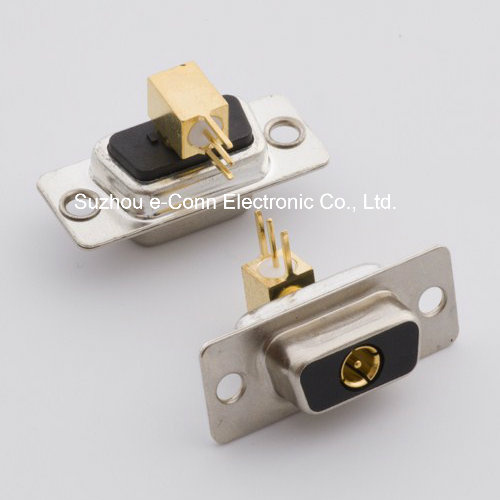 D Shape Connector with Coaxial Contact