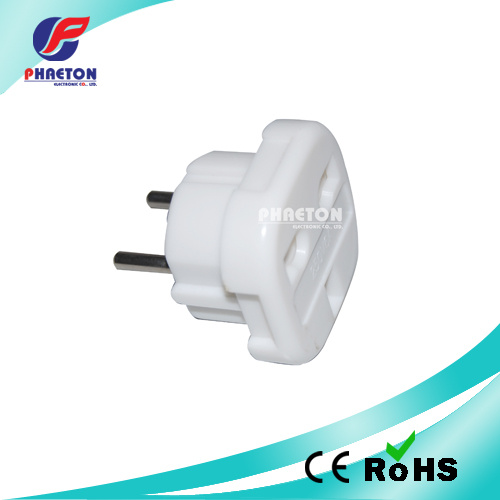 2pin Round Power Travel AC DC Adaptor Plug