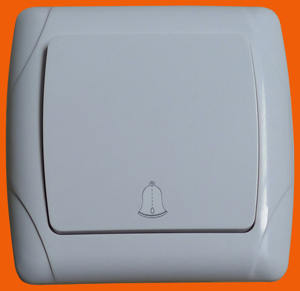 EU Style Flush Mounting Wall Light Doorbell Switch F3006