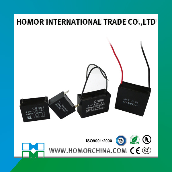 Fan Capacitor, Double Pin Type and Double Wire Type