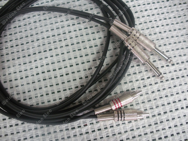 10FT 2RCA Male Phono to 2X6.35mm Audio Cable