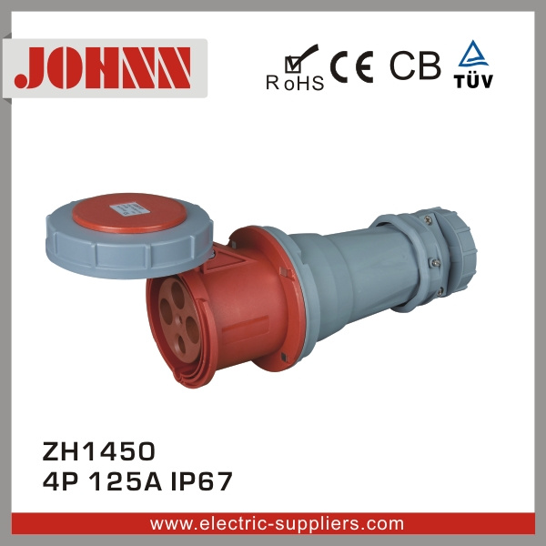 IP67 High End Type 4p 125A Connector for Industrial