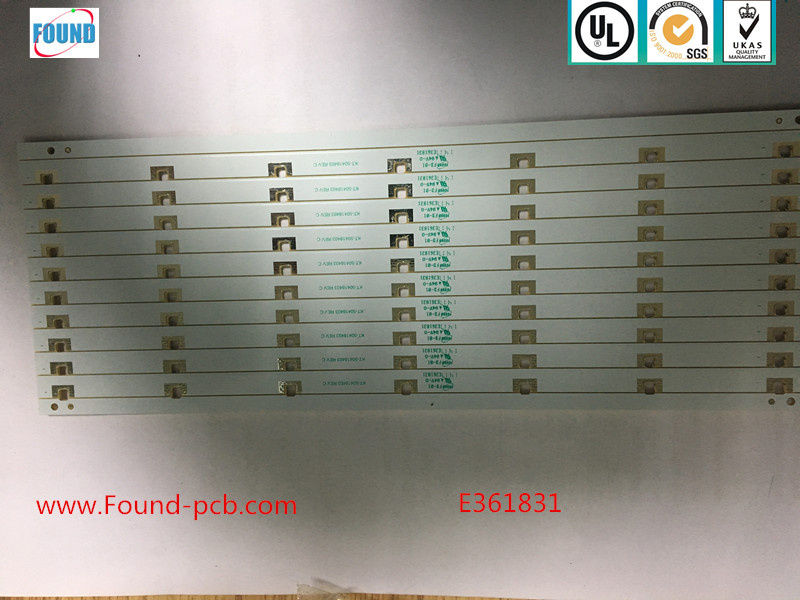 High Power LED Aluminum LED PCB with White Solder Mask MCPCB