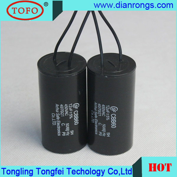Cbb60 Capacitor 250V 3 Phaes or Single Phase Capacitor