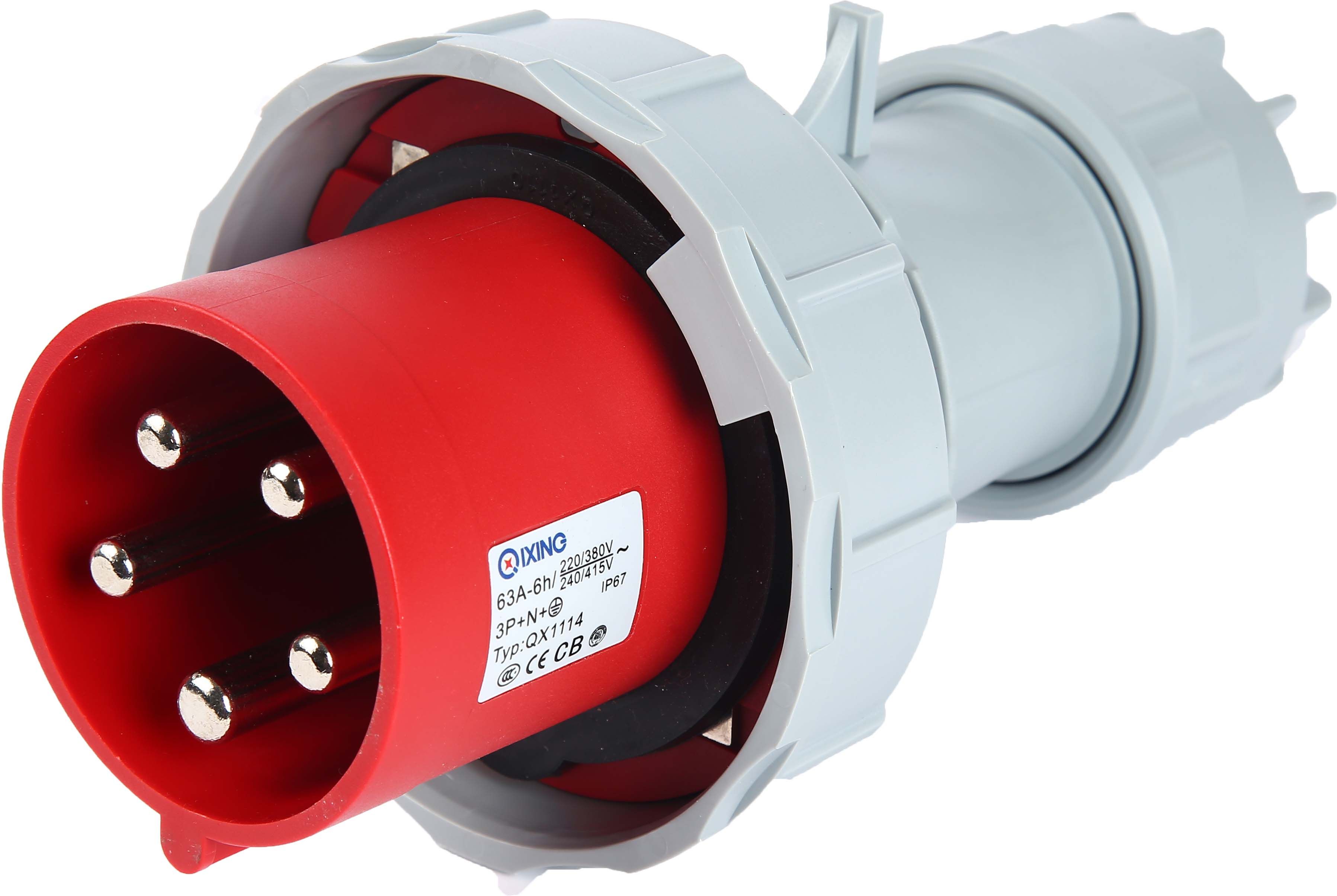 Cee/IEC IP67 Waterproof Industrial Coupler (QX-1114)