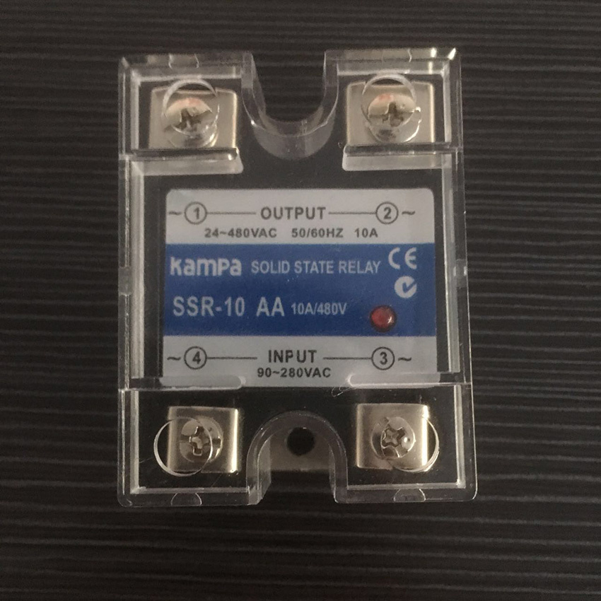 SSR 10AA Input 90-280VAC Output 24-480VAC Voltage Resistance Regulator Solid State Relay