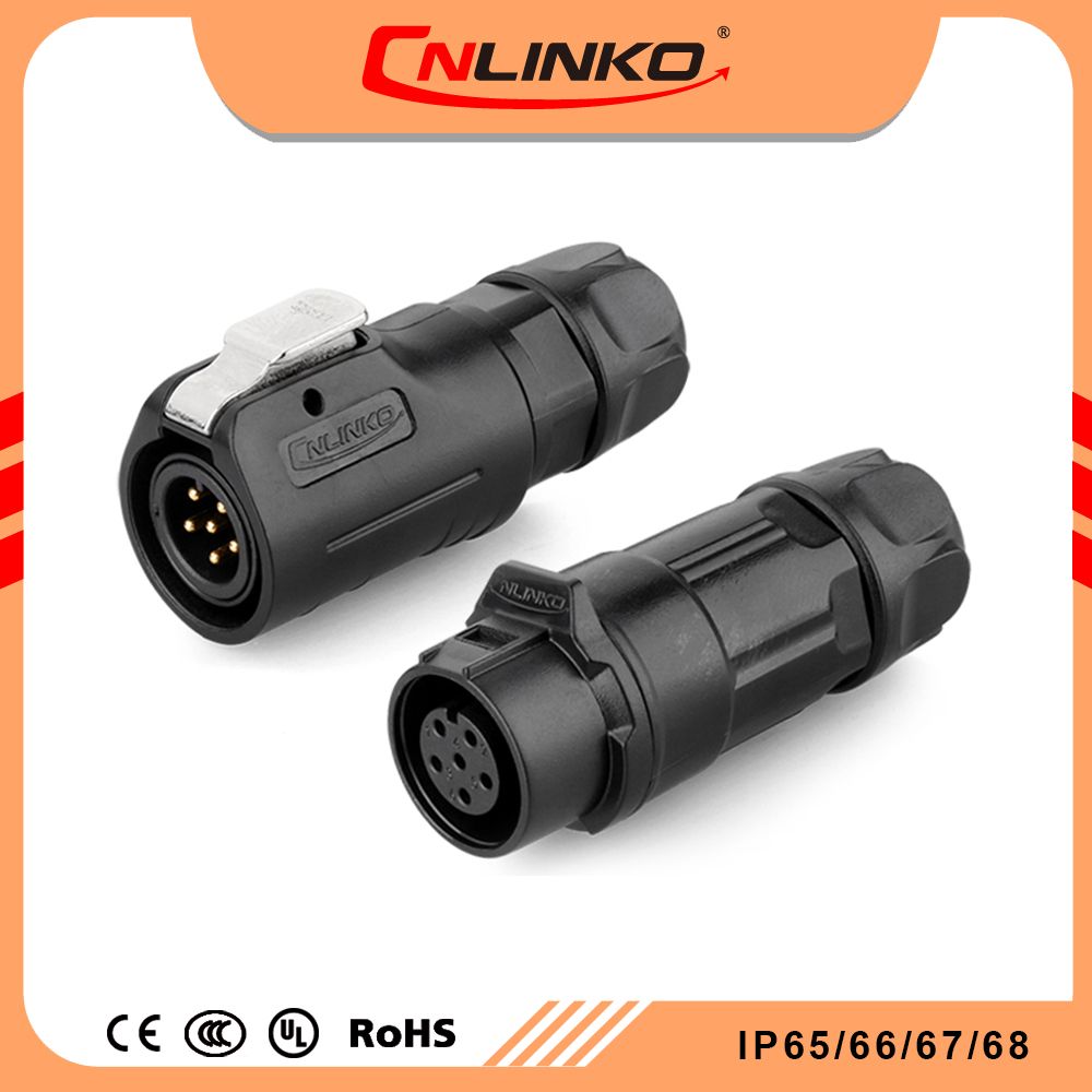 UL Approved 6pin Circular Plugs Close End Connector China Cnlinko Power Pole Manufacturer Connector