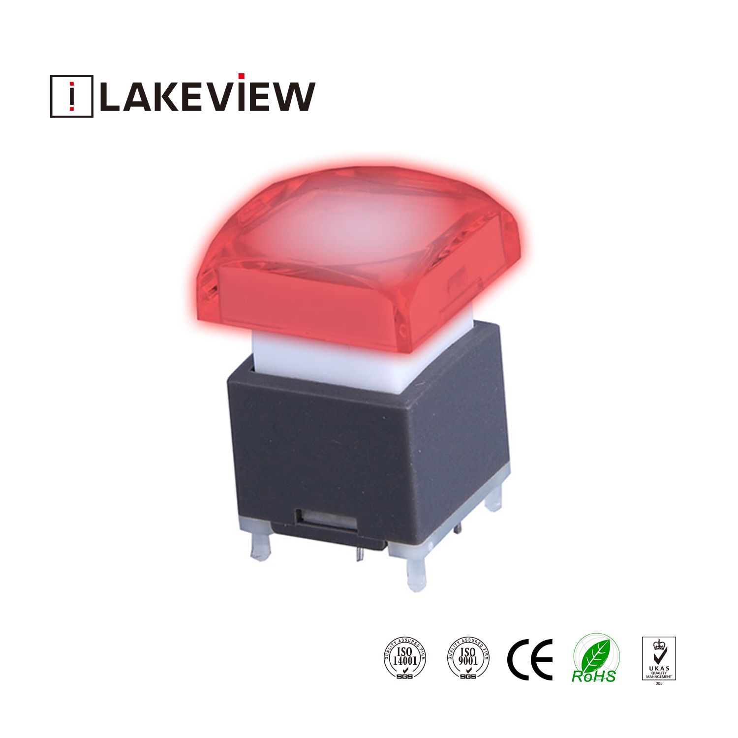 PLC Illuminated Pushbutton Switch Used for Audio Video Telecommunications Equipment