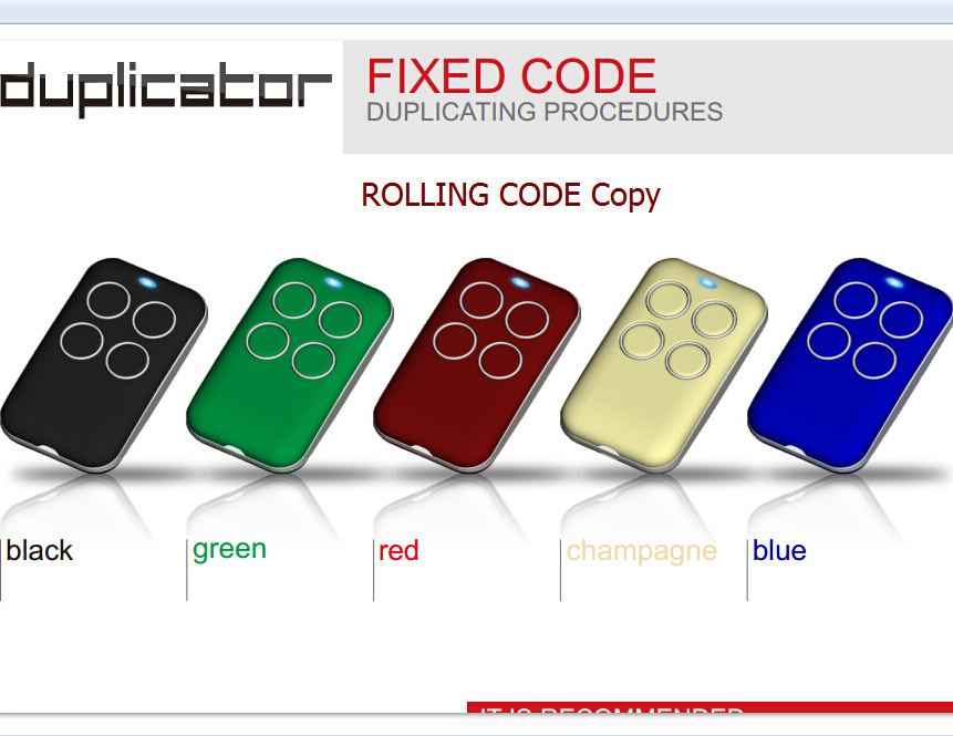Remote Control Rolling Code Duplicator