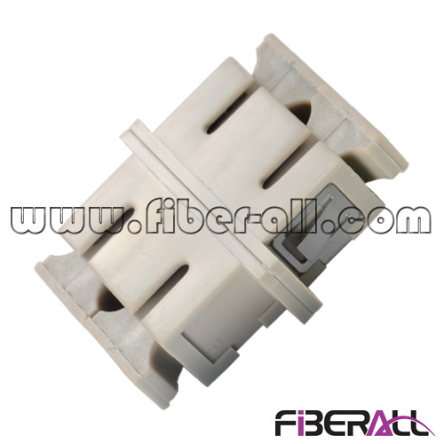 Sc Multimode Duplex Fiber Optic Adapter Plastic Beige Color
