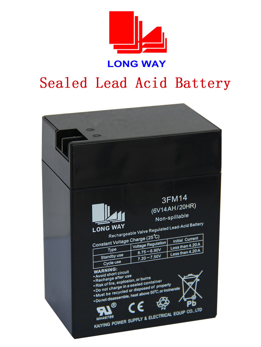 6V14ah Sealed Lead Acid Storage Battery