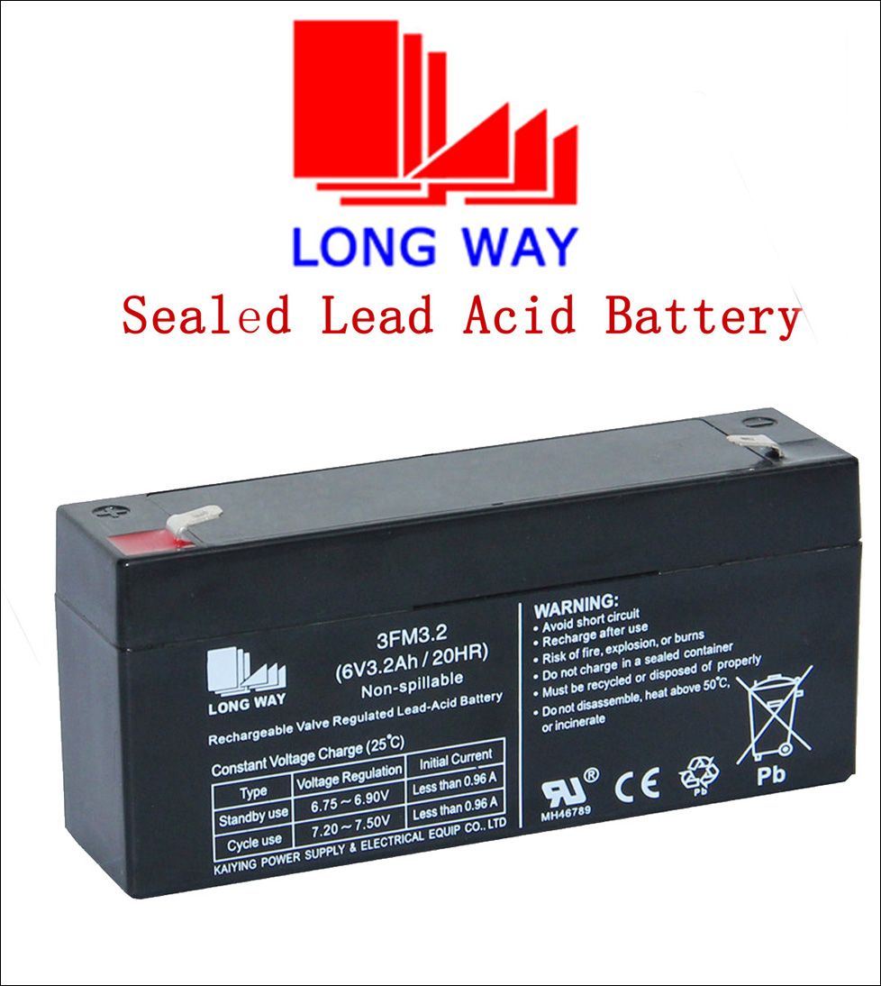 6V 3.2 Emergency Light Power Battery