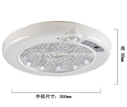 11W Ceiling LED Emergency Light with Sound and PIR Induction