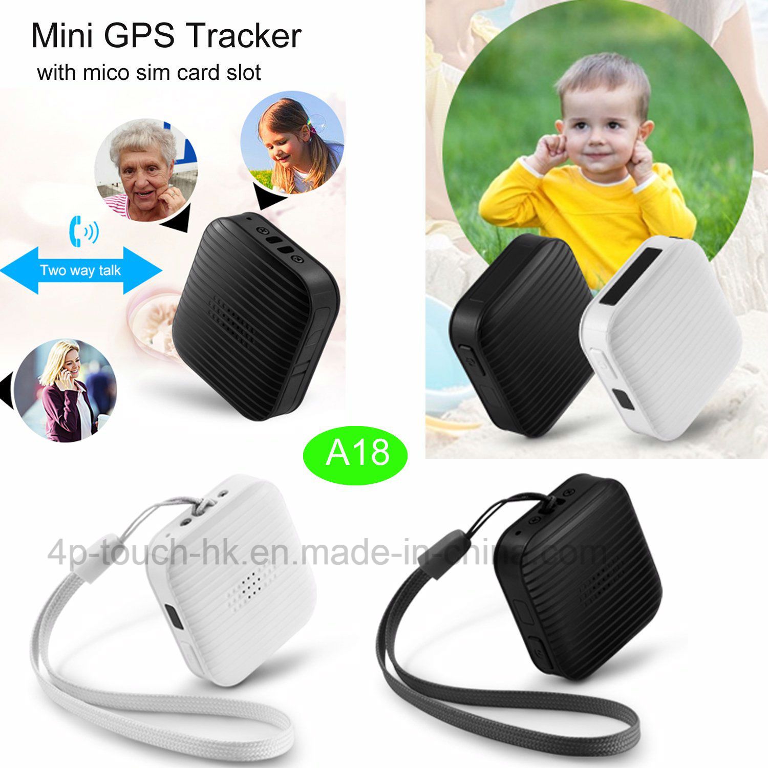 Multi-Language Mini GPS Tracker Device with G-Sensor&Sos A18