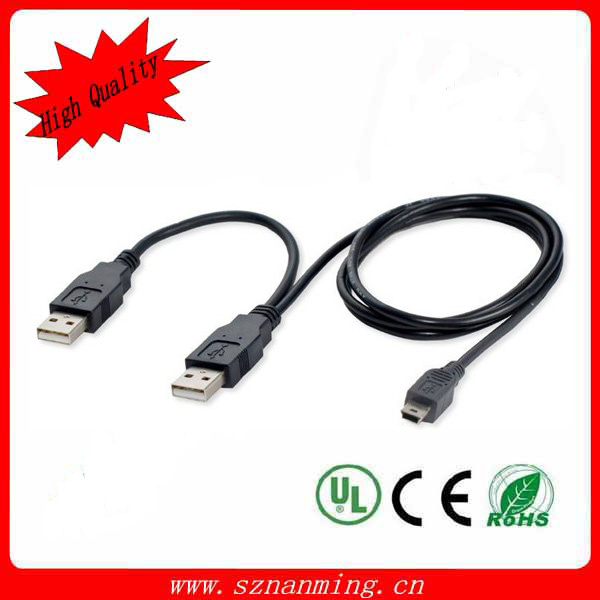 USB Splitter Cable 2 Female 1 Male