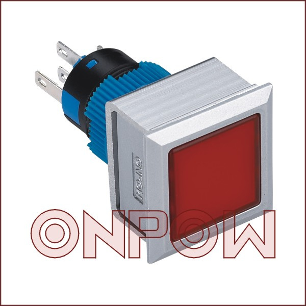 Onpow Pushbutton Switch (LAS1-AWF-11/R/12V, 22mm, CE, UL, VDE, RoHS)