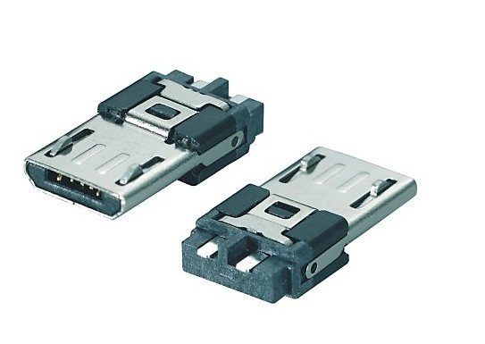 Micro USB 5m Slim Solder 2 Pin B Type Connector
