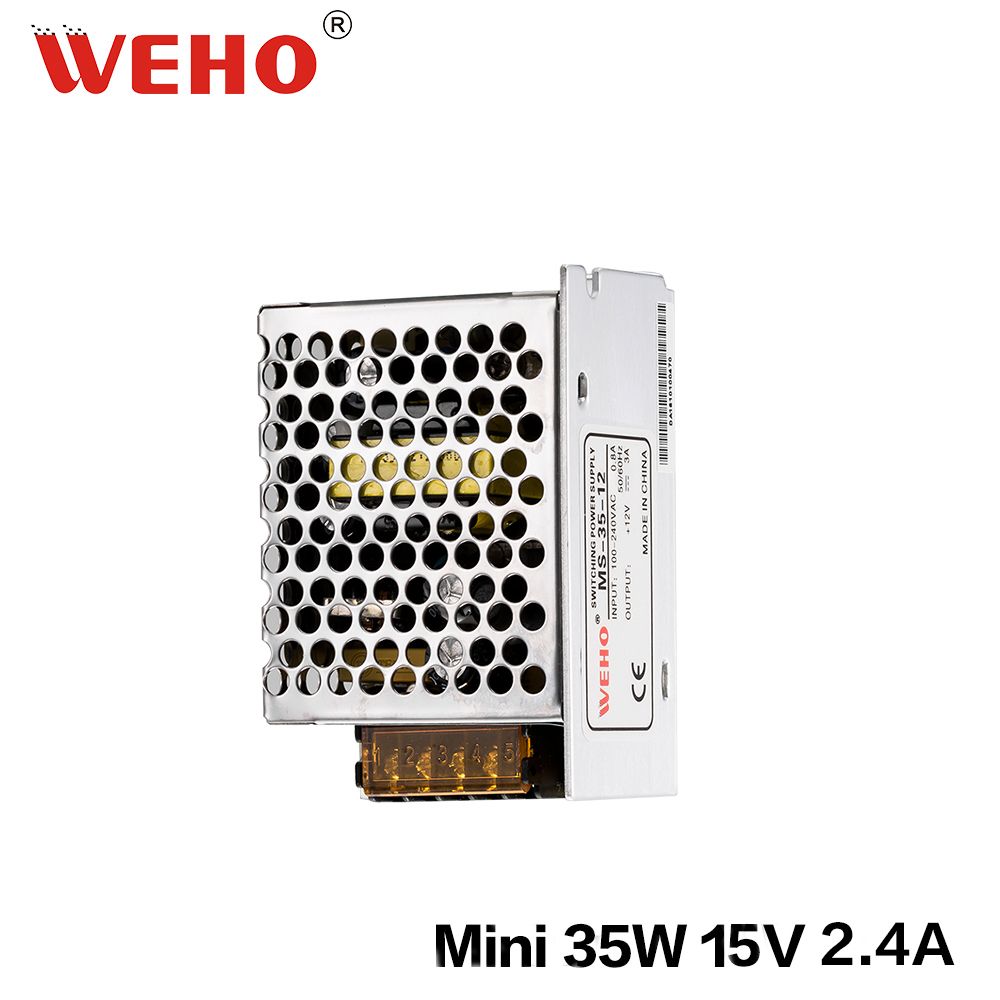 Single Output Minisize LED Driver 35W 15V DC Power Supply