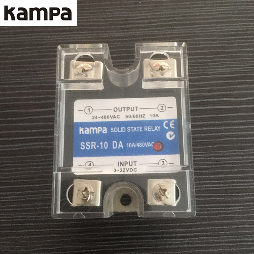 SSR 10da 3-32VDC to 24-480VAC Single Phase Solid State Relay