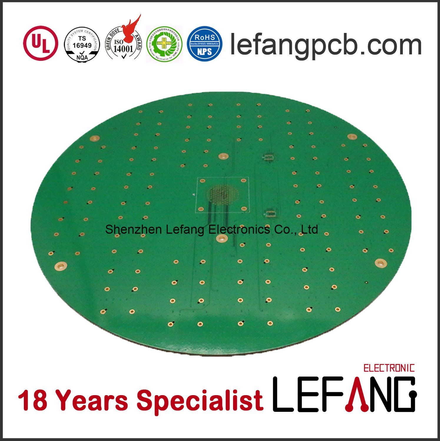 1.2mm 4 Layers Immersion Gold Circuit Board PCB