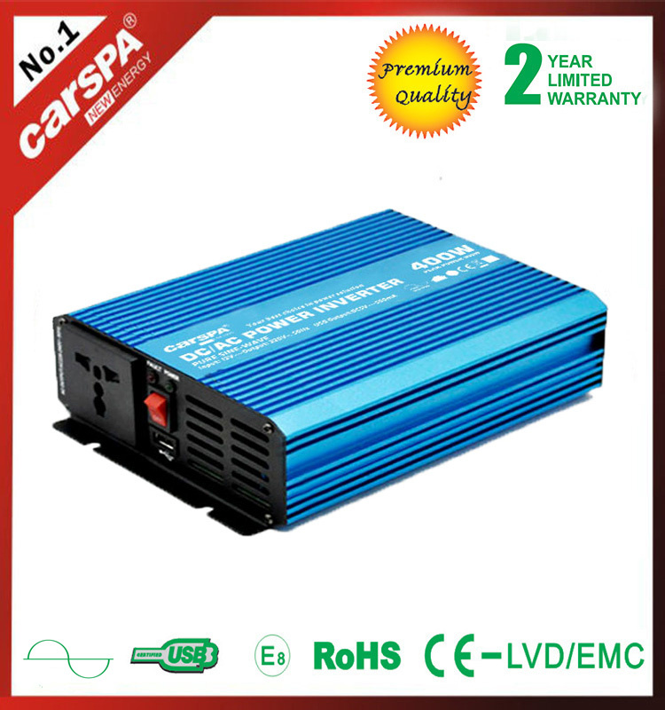 400W 12/24V 220V True Pure Sine Wave Power Inverter