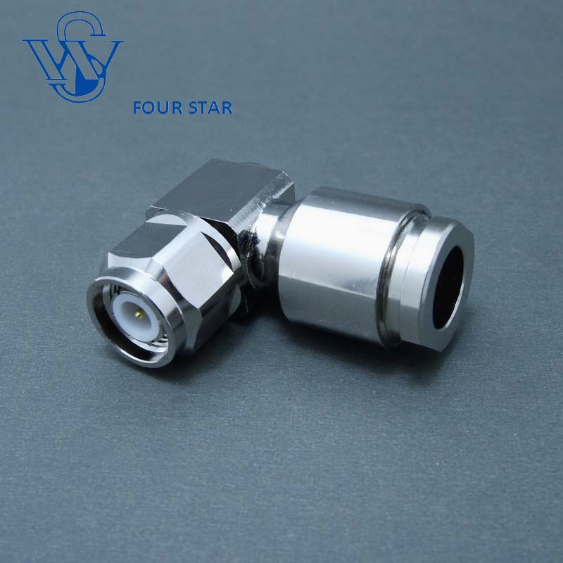 LMR400 Cable Male Plug Right Angle Clamp TNC Connector