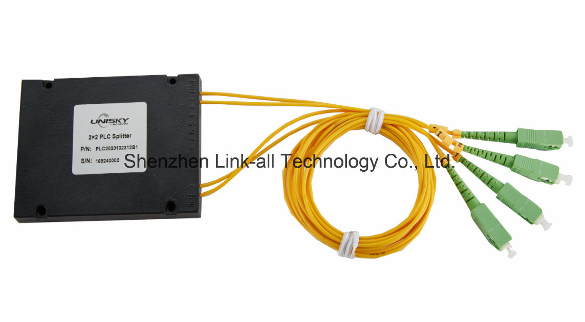 2X2 Fiber Optical Modular PLC Splitter