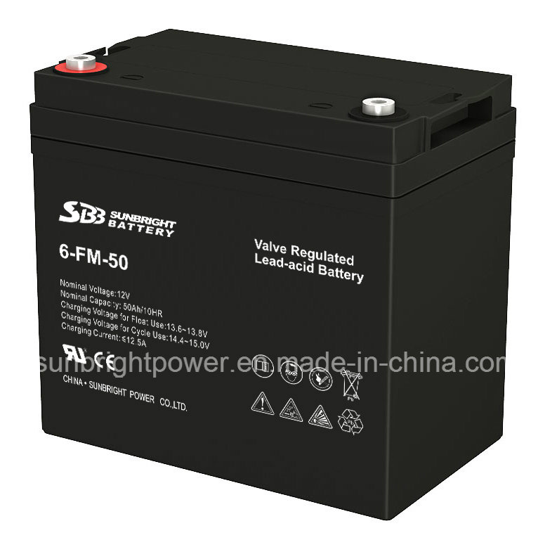 SBB 12V50ah Medium Size Rechargeable Lead Acid Battery