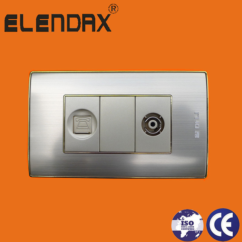 American Standard TV Socket with Tel Socket Outlet CE Certification Socket (AL2078F)