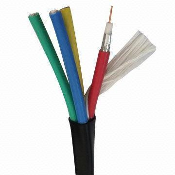 4-Bundled RG6 Multi-Core Coaxial Cable