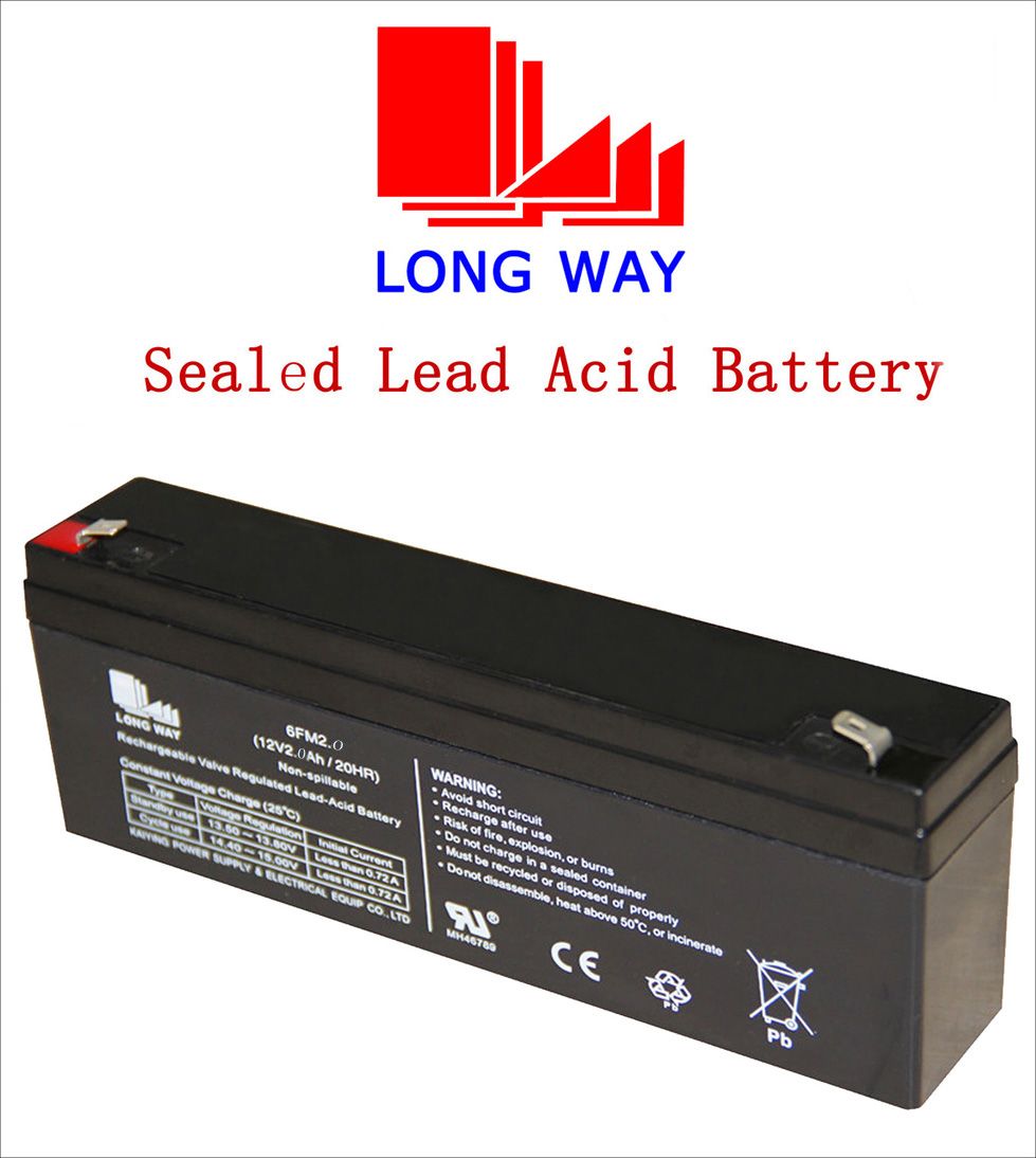 12V2.0ah Rechargeable Lead Acid Battery for Lighting